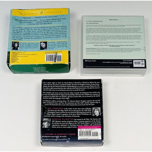 Lot 3 AUDIOBOOK Novels Books on CD Somewhere in France Memory Keeper's Daughter - Picture 3 of 3